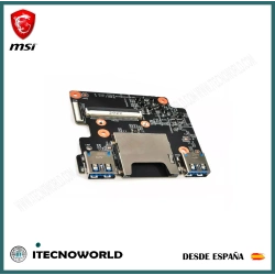 Placa auxiliar lectora de tarjetas y puerto USB portátil MSI GE66 GP66 MS-1541 MS-1542 MS-1543 MS-1541A